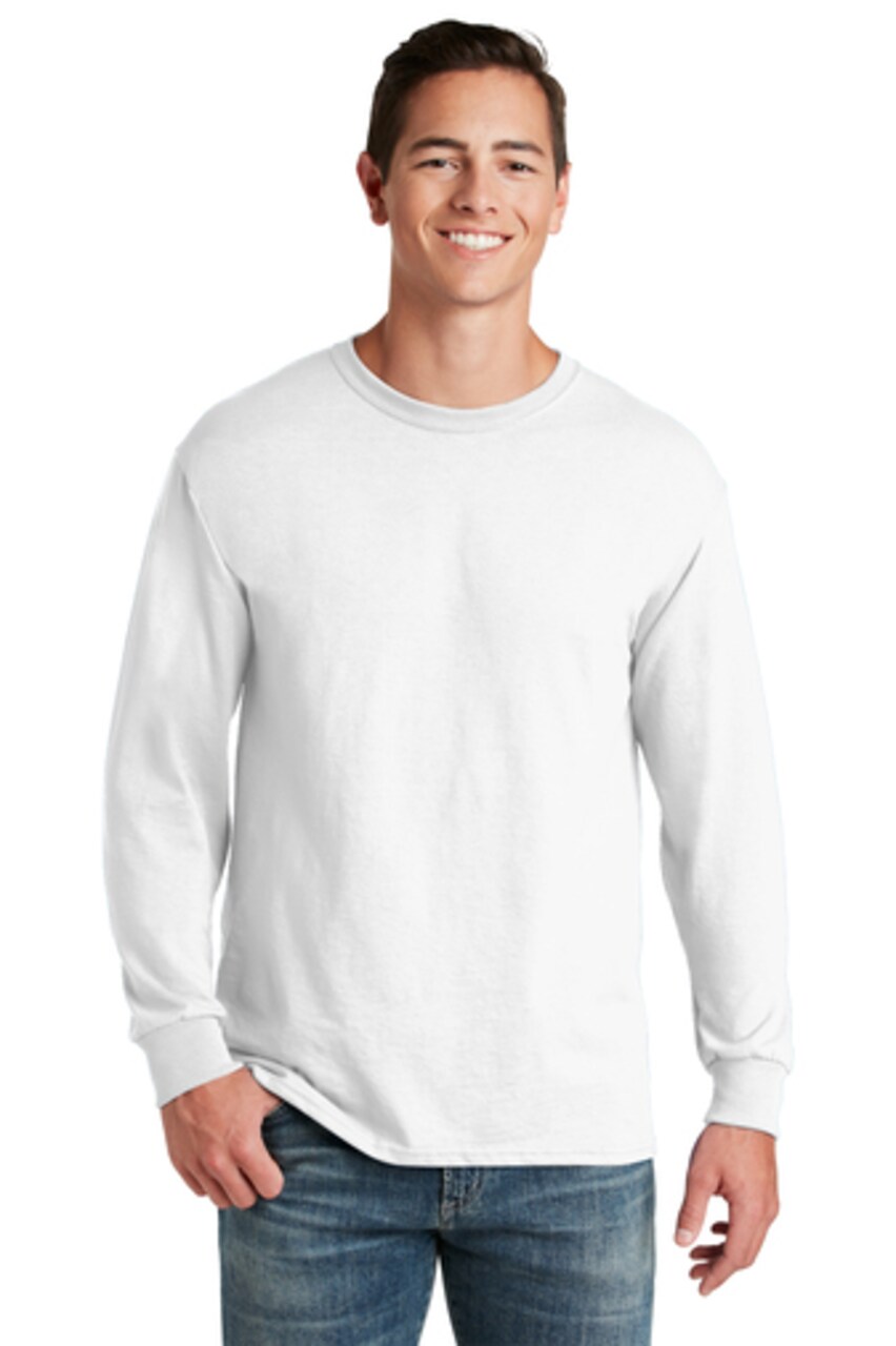 JERZEES® Dri-Power Long Sleeve Crewneck T-Shirt for Sports, Work & Layering Wear